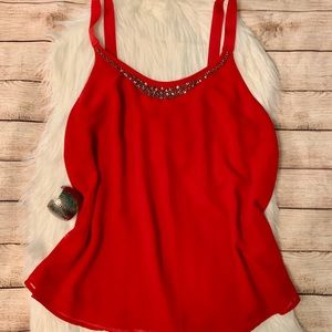 Lane Bryant Jeweled Neck Tank